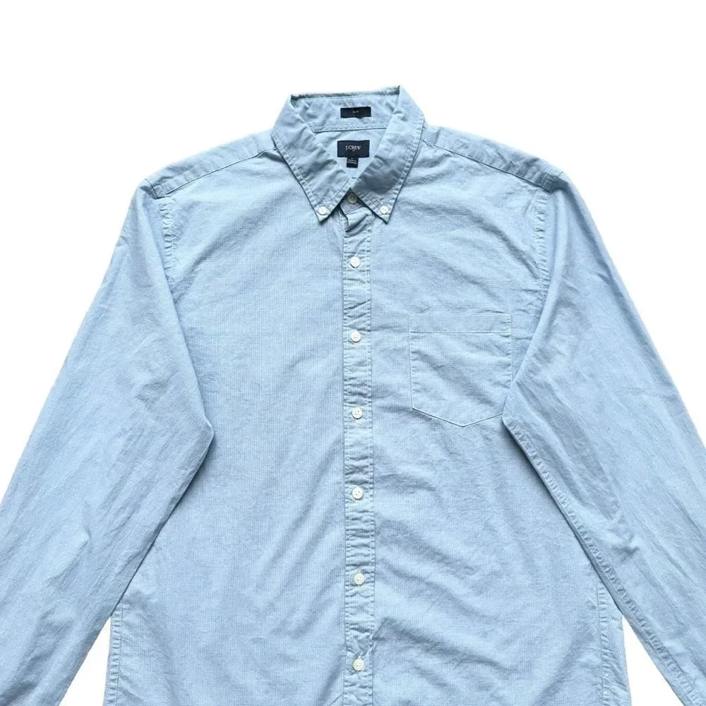 🔃J. Crew Men’s Blue Long Sleeve Button Down Dress Shirt